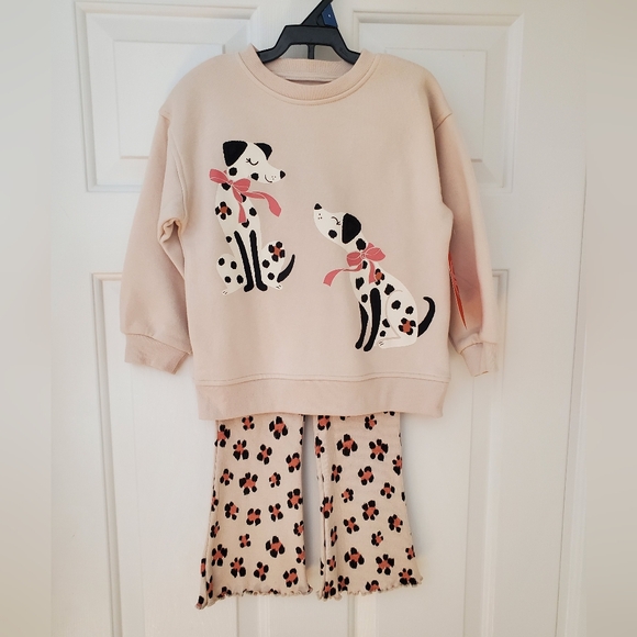 Wonder Nation Other - Dalmatian And Paw Prints Size 4 Two Piece Set New